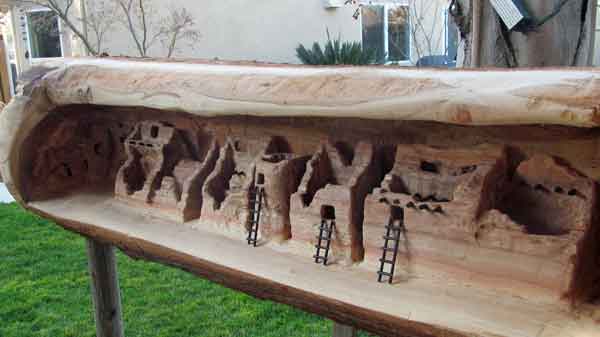 Anasazi Cliff Dwelling in redwood
